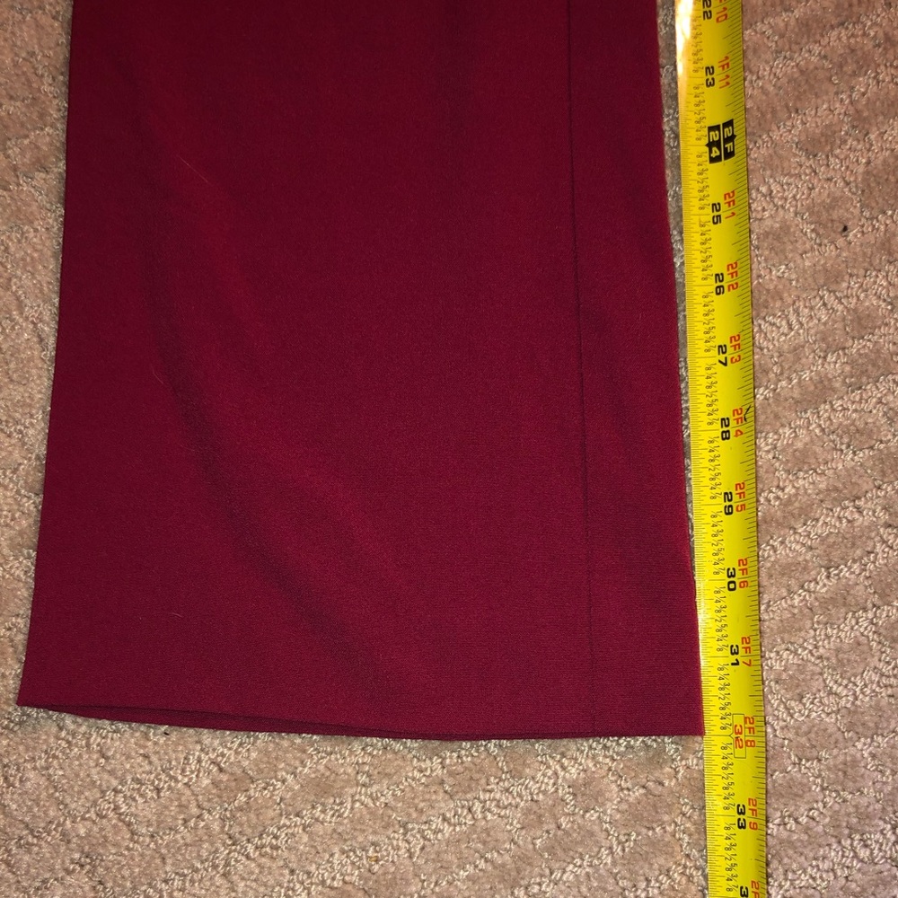 Red Venus Work Pants (Front Button Design) - Picture 6 of 7